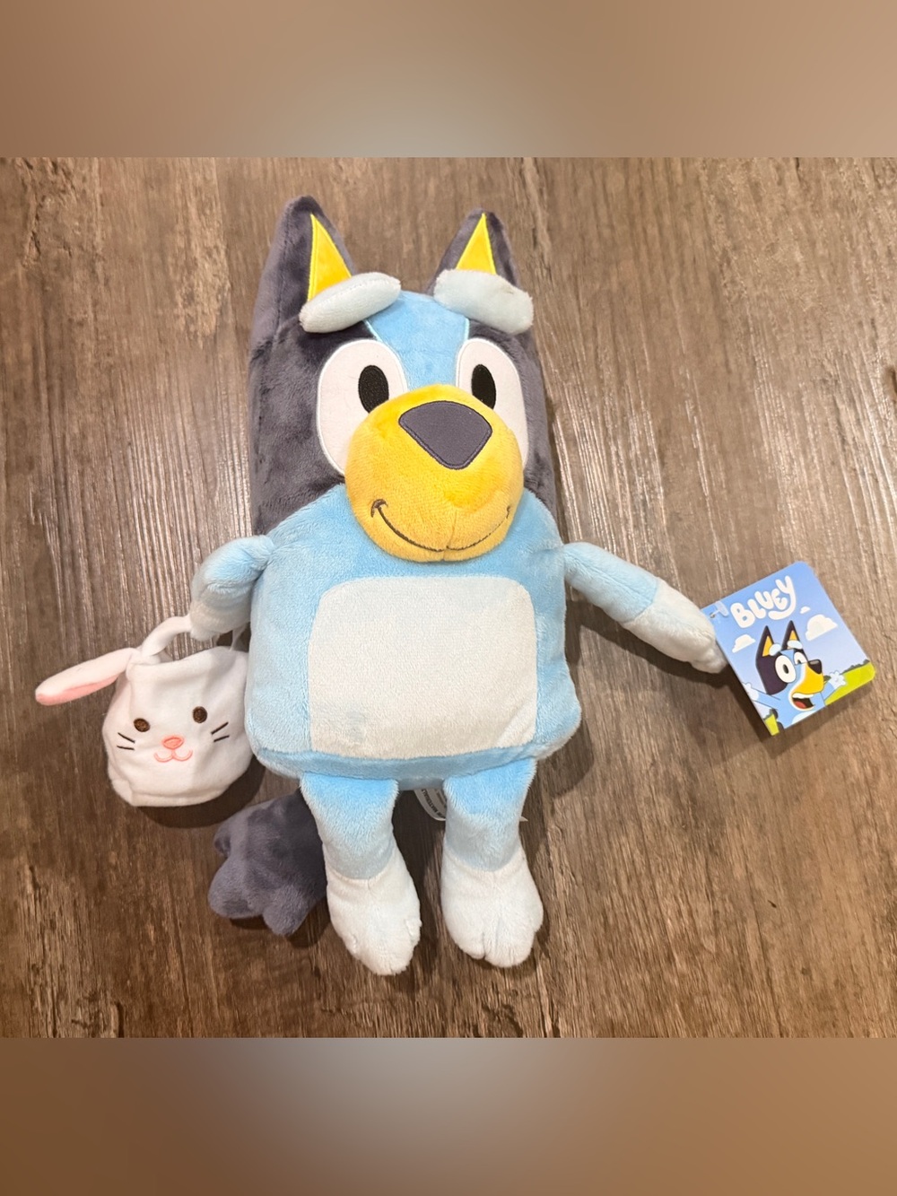 NWT Easter Blue and Yellow Plush Bluey Character - Kids Stuffed Animal